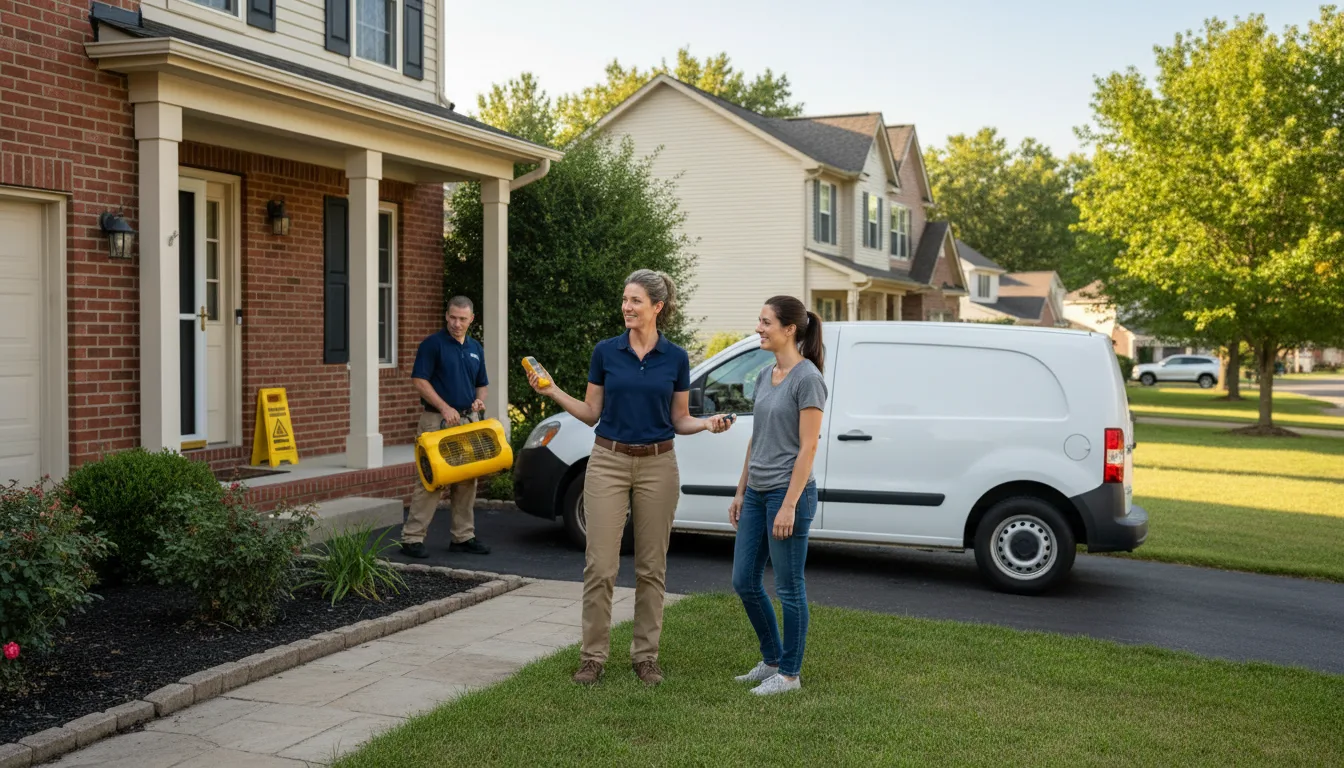 Water restoration image for Water Damage & Restoration Services in Swanville, MN